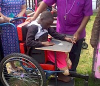 Bishop's visit and 10 new wheelchairs!