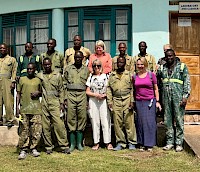 Uganda Peoples' Defence Forces - helping out at Potter's Village